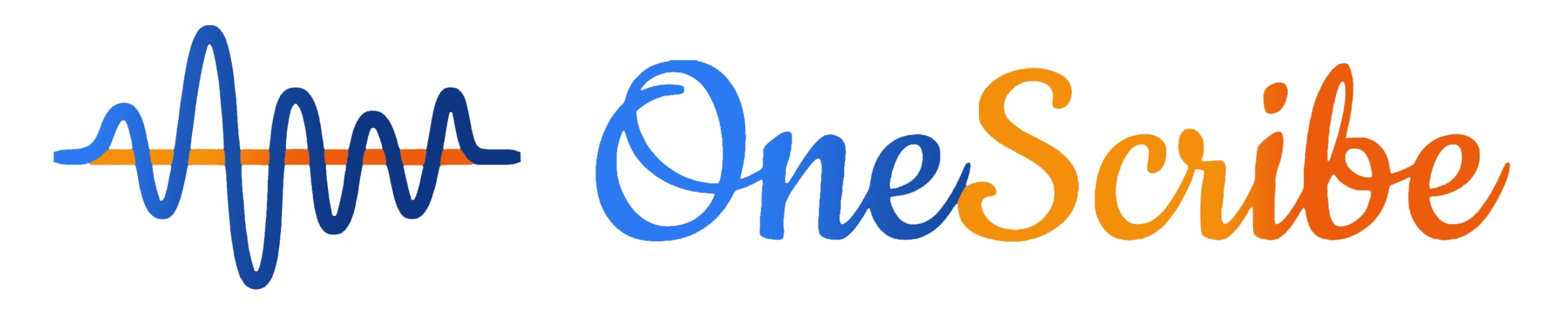 OneScribe Horizontal Logo - White